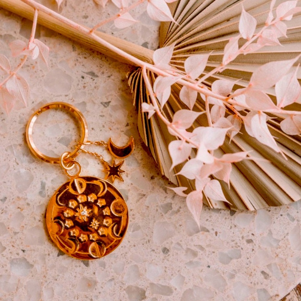 Spell Rare(ish) Mystic Angels Zodiac Key Ring ♋️